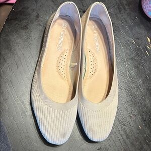 Chic Beige Flats by
